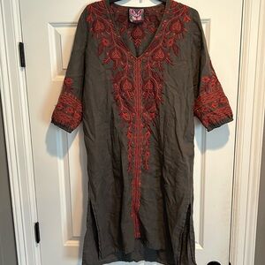 Johnny Was dress. Linen. Small.